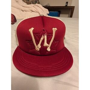 Watson Bone Star Trucker Hat Red Cream Snapback Cap WA001-TRUCK-002 NEW